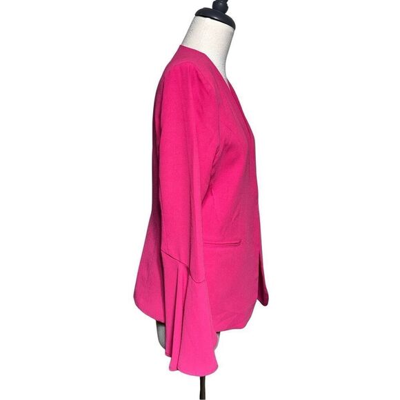 Just Fabulous Oversize Barbie Pink Blazer, Jacket with Bell Sleeves Small - Picture 2 of 5